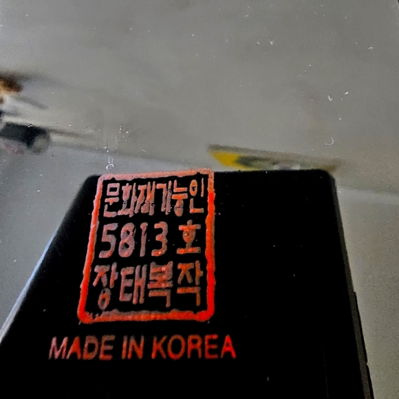 Black with Butterflies & Peony Floral Mother Of Pearl Small Keepsake,Jewelry Box - Picture 5 of 9